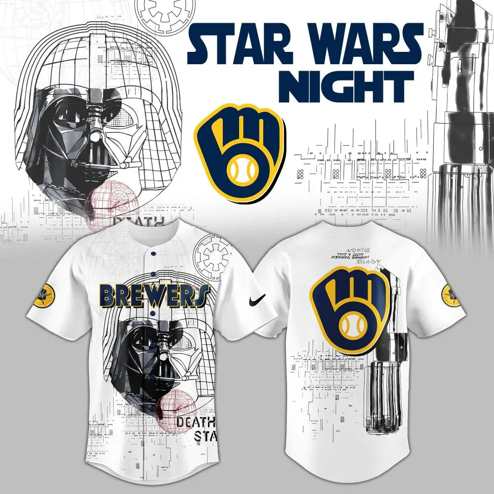 Star Wars Brewers Night Jersey: Exclusive Darth Vader Design – Perfect For Fans!