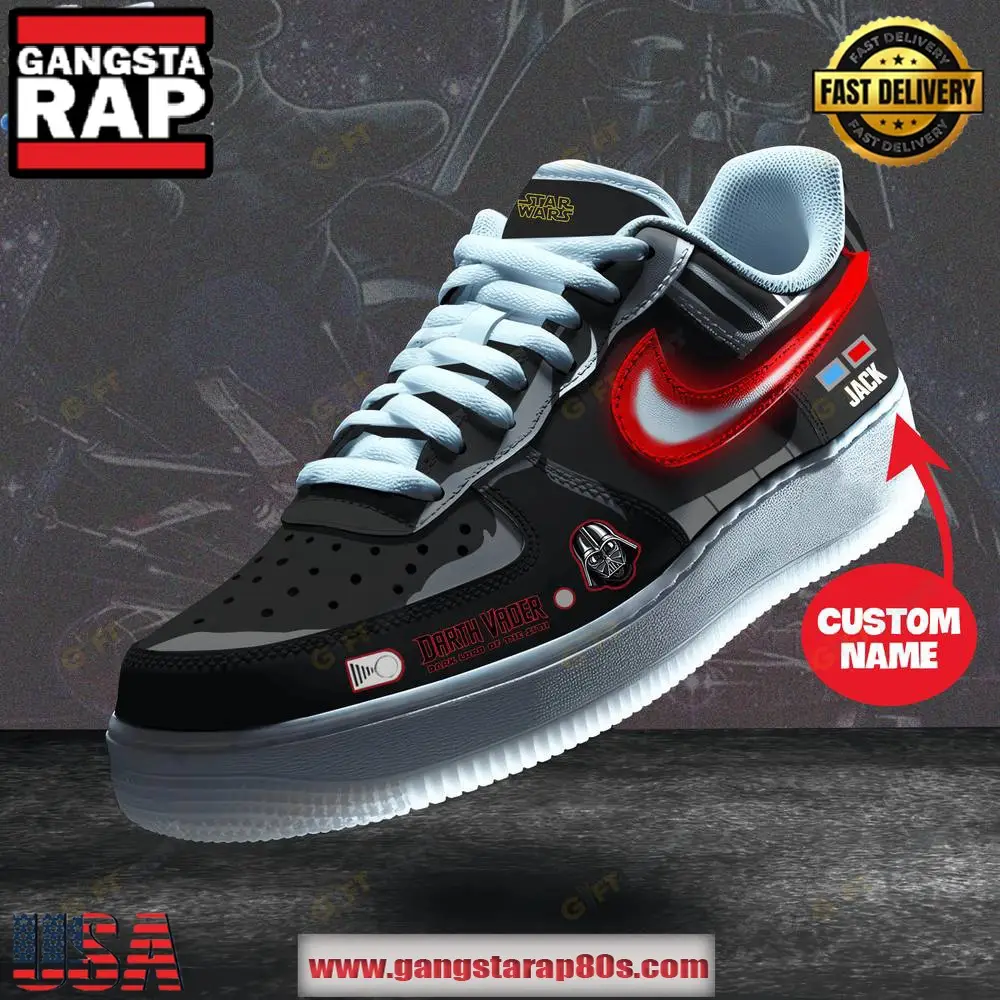 Star Wars Darth Vader Limited Edition Air Force 1 Running Sneakers Shoes