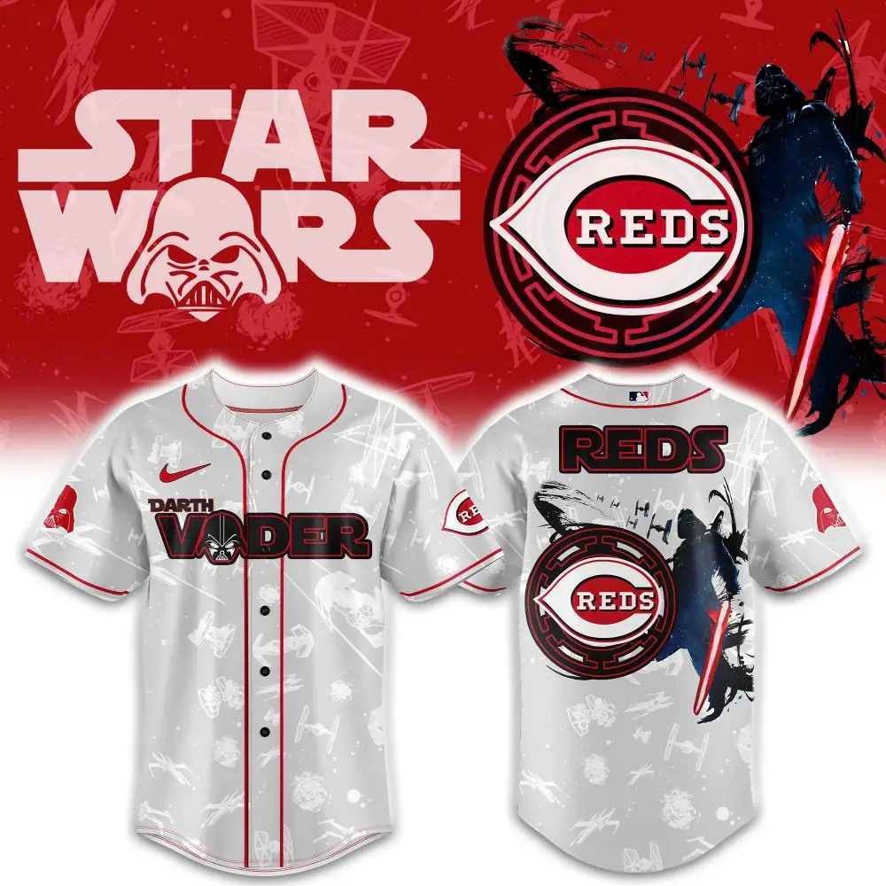 Star Wars Darth Vader Reds Baseball Jersey - Limited Edition Fan Gear
