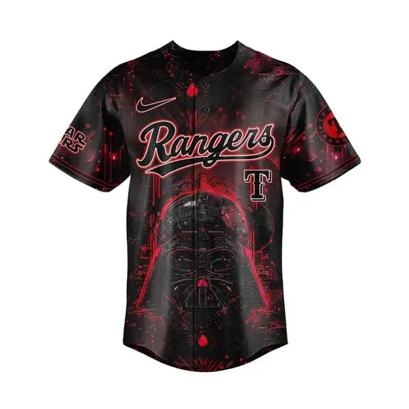 Star Wars Darth Vader Texas Rangers 2025 Baseball Jersey - Tazila