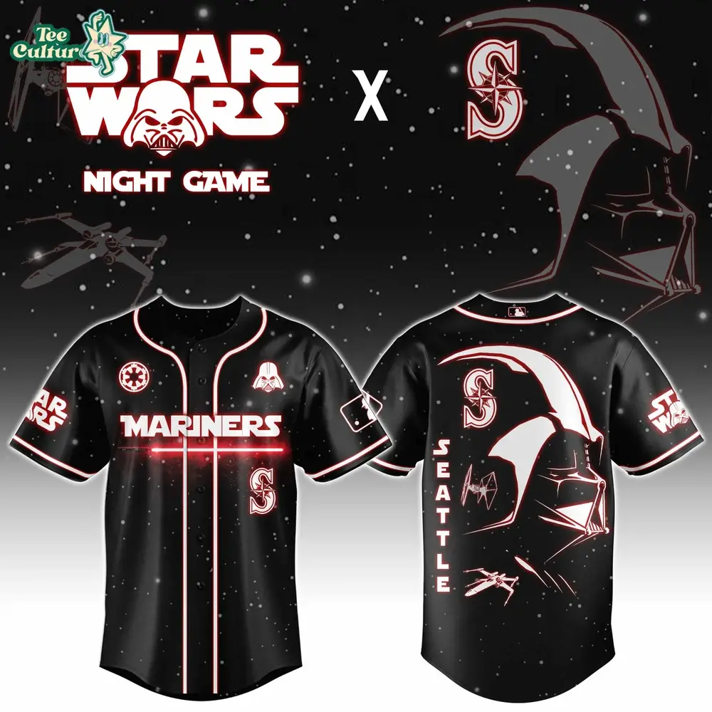 Star Wars Jersey, Mariners Jersey, Darth Vader
