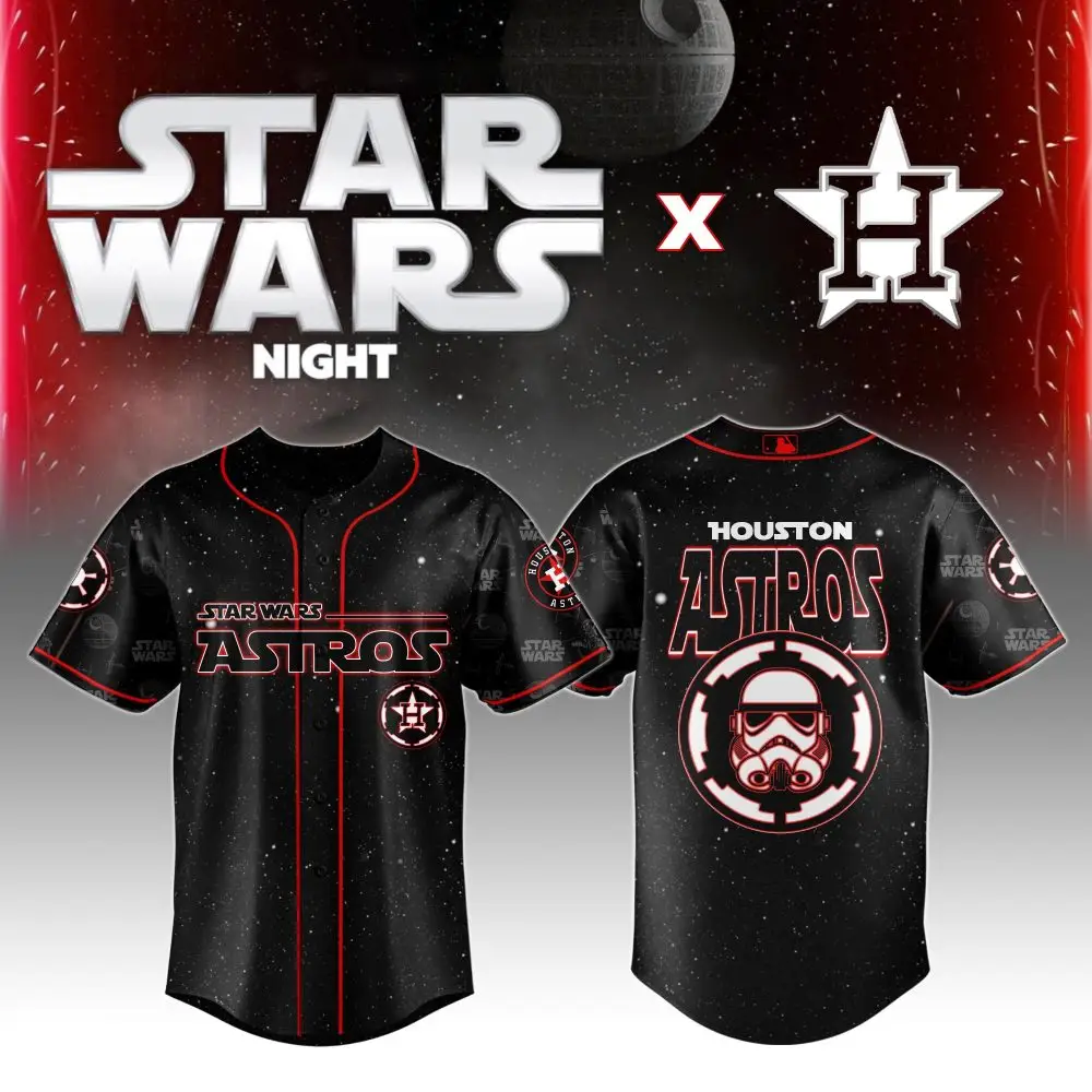 Star Wars Night Houston Astros Jersey - Limited Edition Fan Gear! Star Wars Night Houston Astros Jersey - Limited Edition Fan Gear! - Image 1