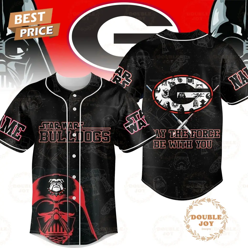 Star Wars x Georgia Bulldogs May The Force Be With You Limited Edition Baseball Jersey