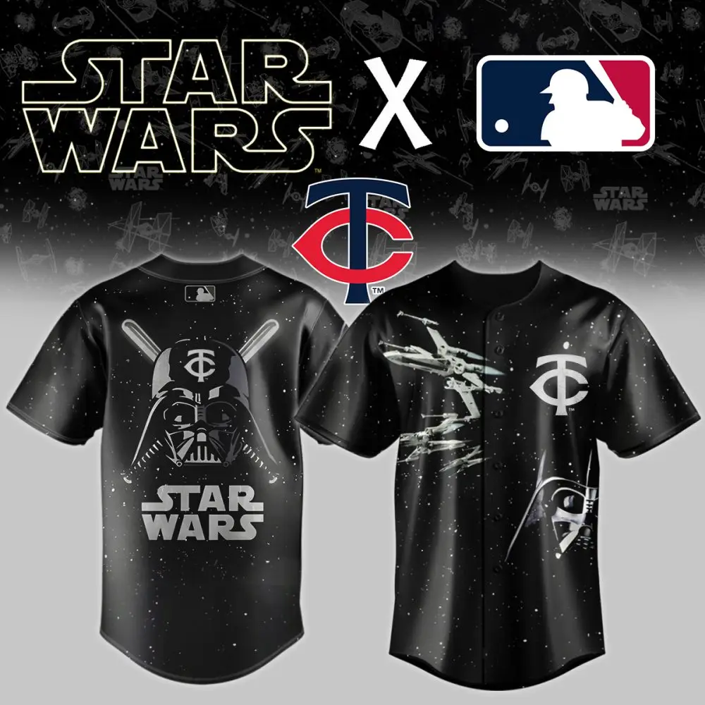 Star Wars X Mlb Minnesota Twins Darth Vader Jersey - Limited Edition Fan Gear Star Wars X Mlb Minnesota Twins Darth Vader Jersey - Limited Edition Fan Gear - Image 1