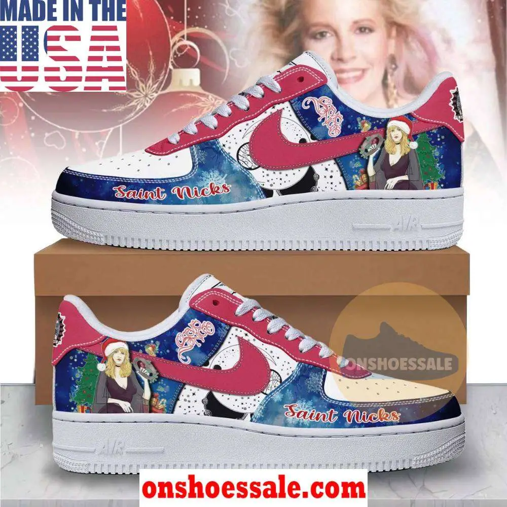 Stevie Nicks Christmas Air Force 1 Shoes, Gift For Fans - Best Gift Shoes