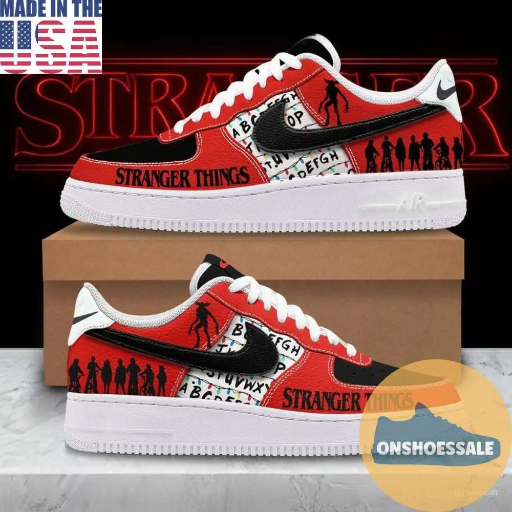 Stranger Things Best Series On Netflix Air Force 1 Shoes, Gift For Fans - Best Gift Shoes