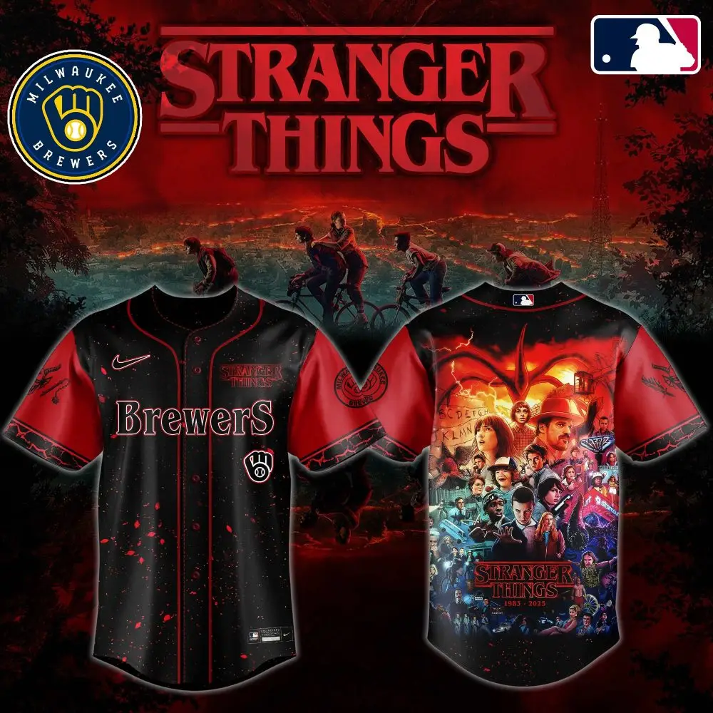 Stranger Things Brewers Jersey - Limited Edition Mlb Apparel For Fans