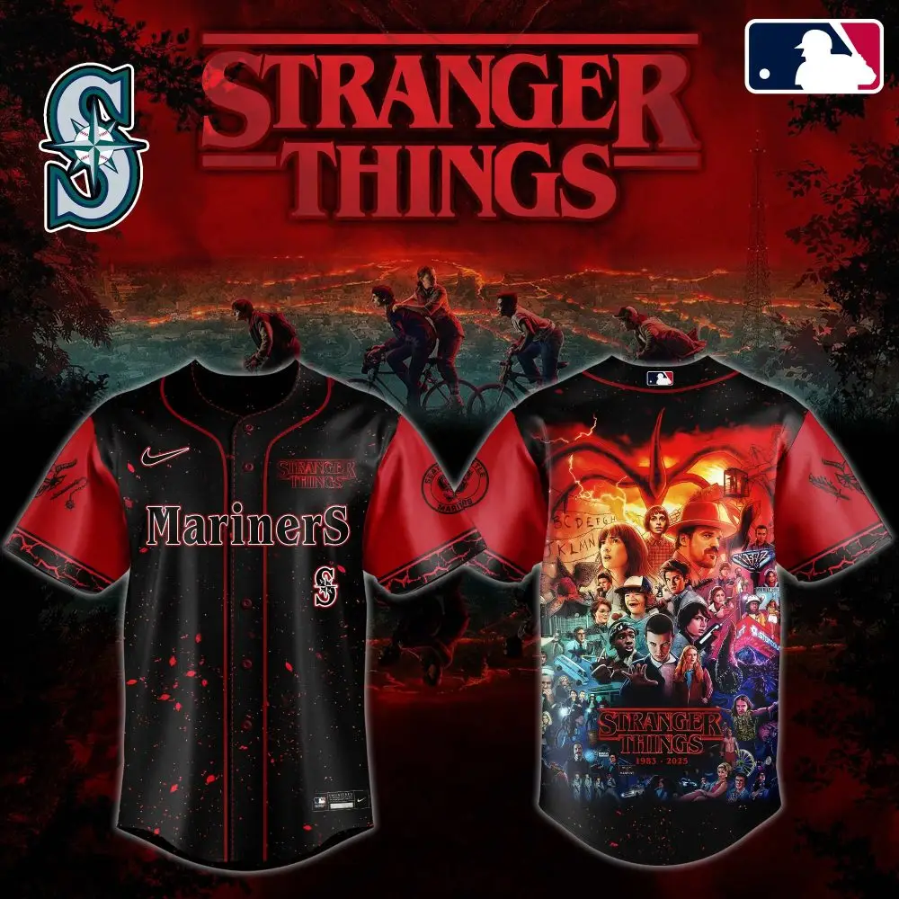 Stranger Things Seattle Mariners Baseball Jersey – Limited Edition Fan Gear