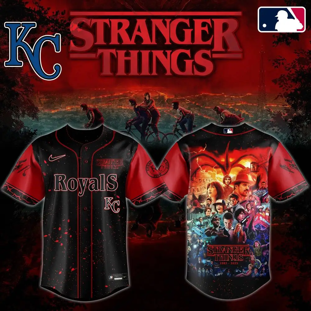 Stranger Things X Kc Royals Jersey - Limited Edition Mlb Fan Gear
