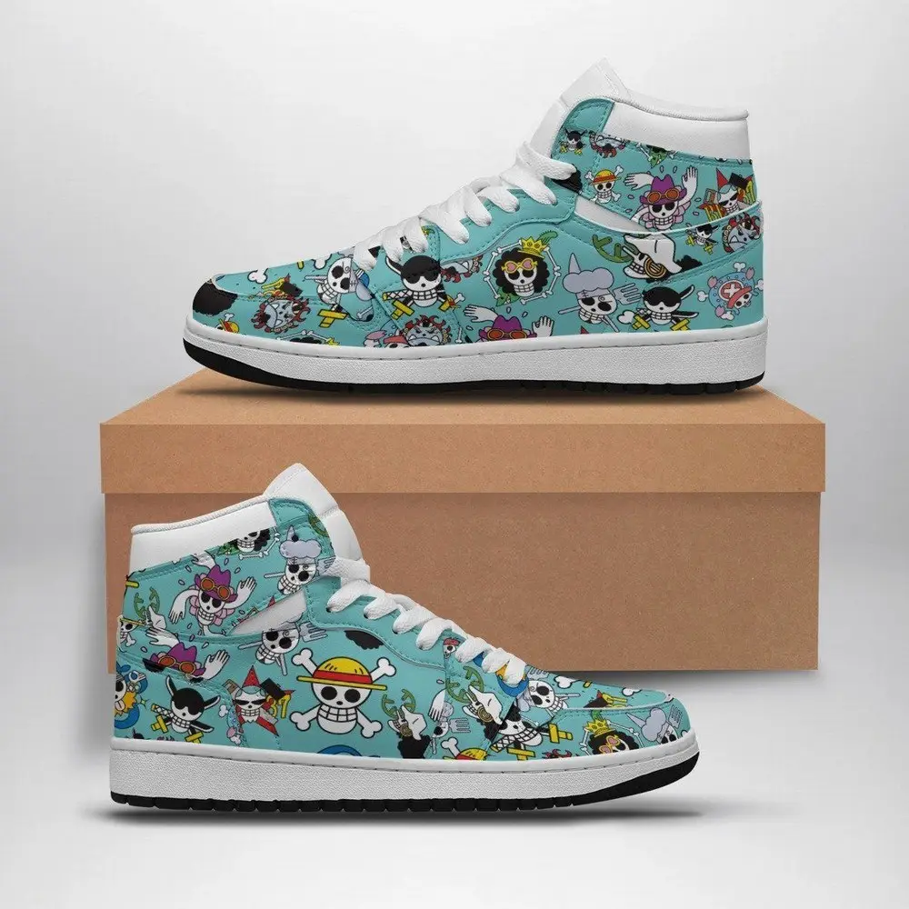 Strawhats Jolly Roger One Piece AJ1 Shoes