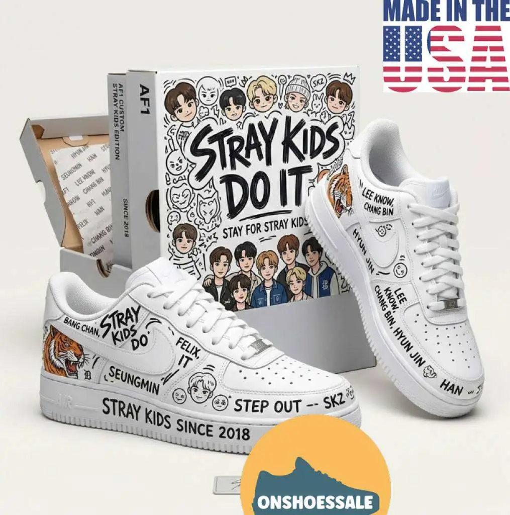 Stray Kids SKZ Doodle Since 2018 Custom Air Force 1 Shoes, Gifts for Fans - Best Gift Shoes