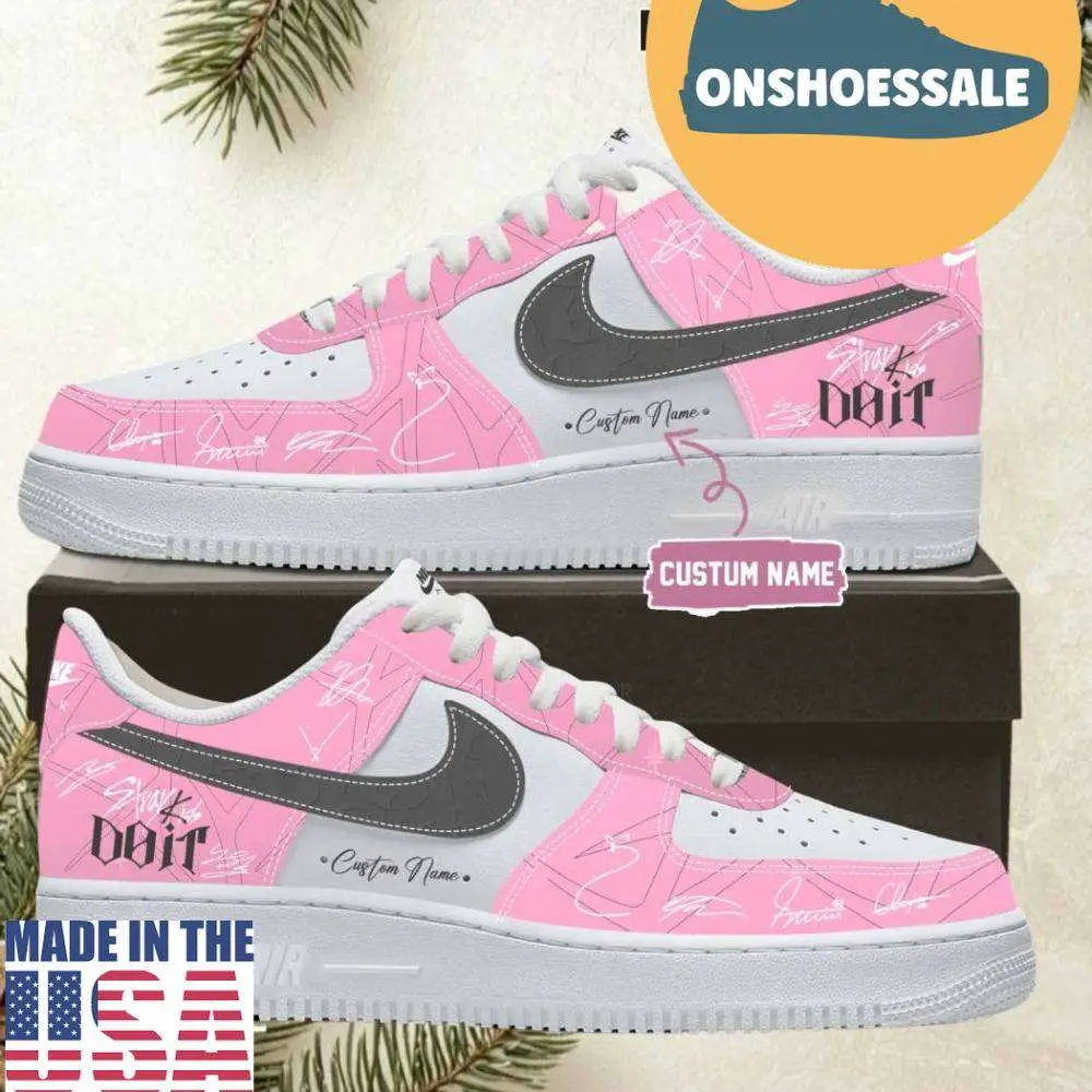 Stray Kids SKZ It Tape Do It Do Ver Premium Air Force 1 Shoes, Gift For Fans - Best Gift Shoes Stray Kids SKZ It Tape Do It Do Ver Premium Air Force 1 Shoes, Gift For Fans - Best Gift Shoes - Image 1