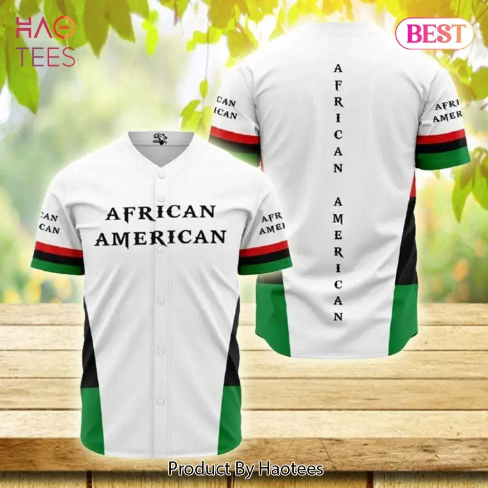 Stylish African American Pride Baseball Jersey - Unisex, Bold Design, Comfortable Fit Stylish African American Pride Baseball Jersey - Unisex, Bold Design, Comfortable Fit - Image 1