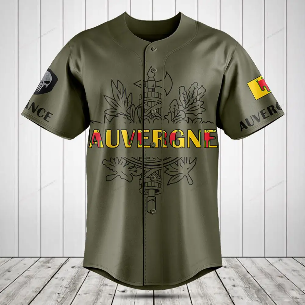 Stylish Auvergne Baseball Jersey - Bold Design, Premium Quality Sportswear