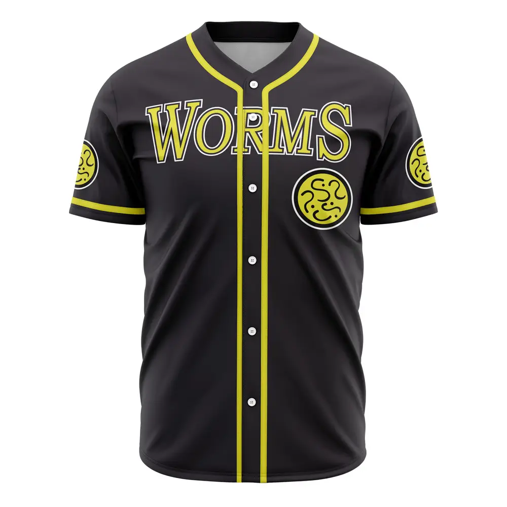 Stylish Black Baseball Jersey With Yellow Accents - Perfect For Sports & Casual Wear
