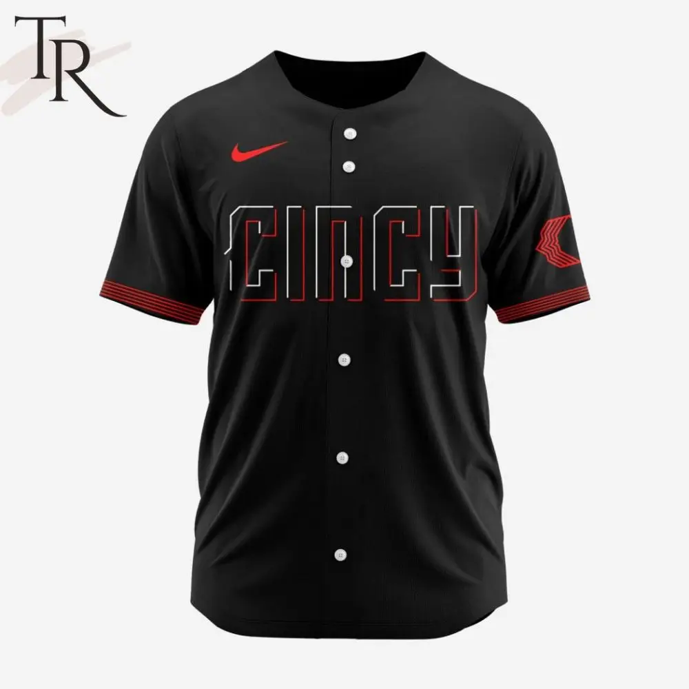 Stylish Black Cincy Baseball Jersey - Premium Athletic Wear For Fans & Players