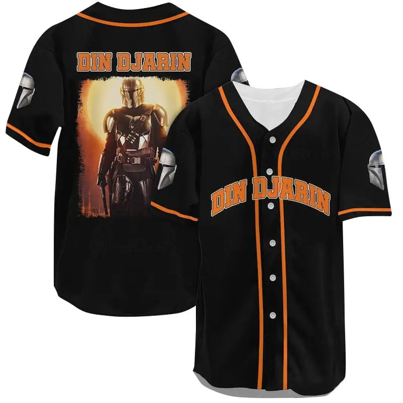 Stylish Din Djarin Baseball Jersey - Unique Mandalorian Fan Gear, Comfortable And Trendy Apparel