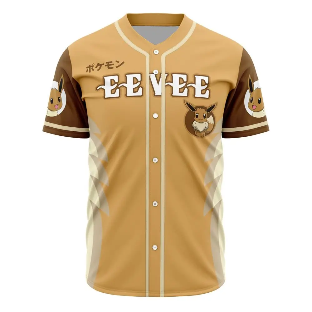 Stylish Eevee Baseball Jersey - Perfect For Pokémon Fans & Collectors!