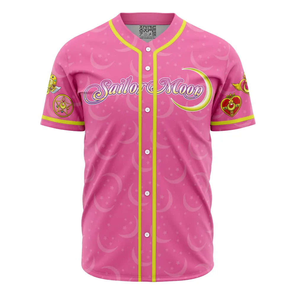 Stylish Sailor Moon Pink Baseball Jersey - Unisex Anime Fans Gift