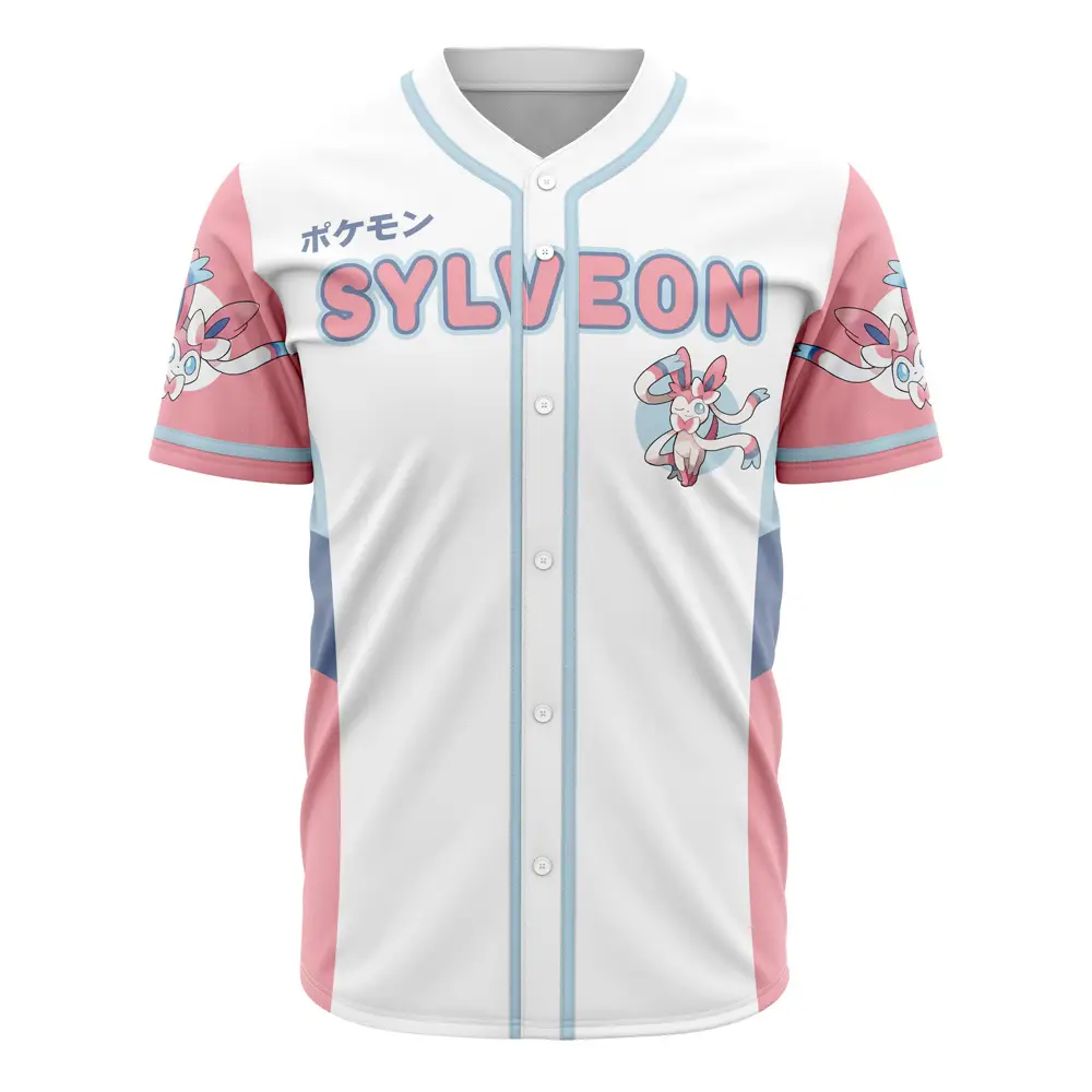 Stylish Sylveon Baseball Jersey – Perfect For Pokémon Fans!