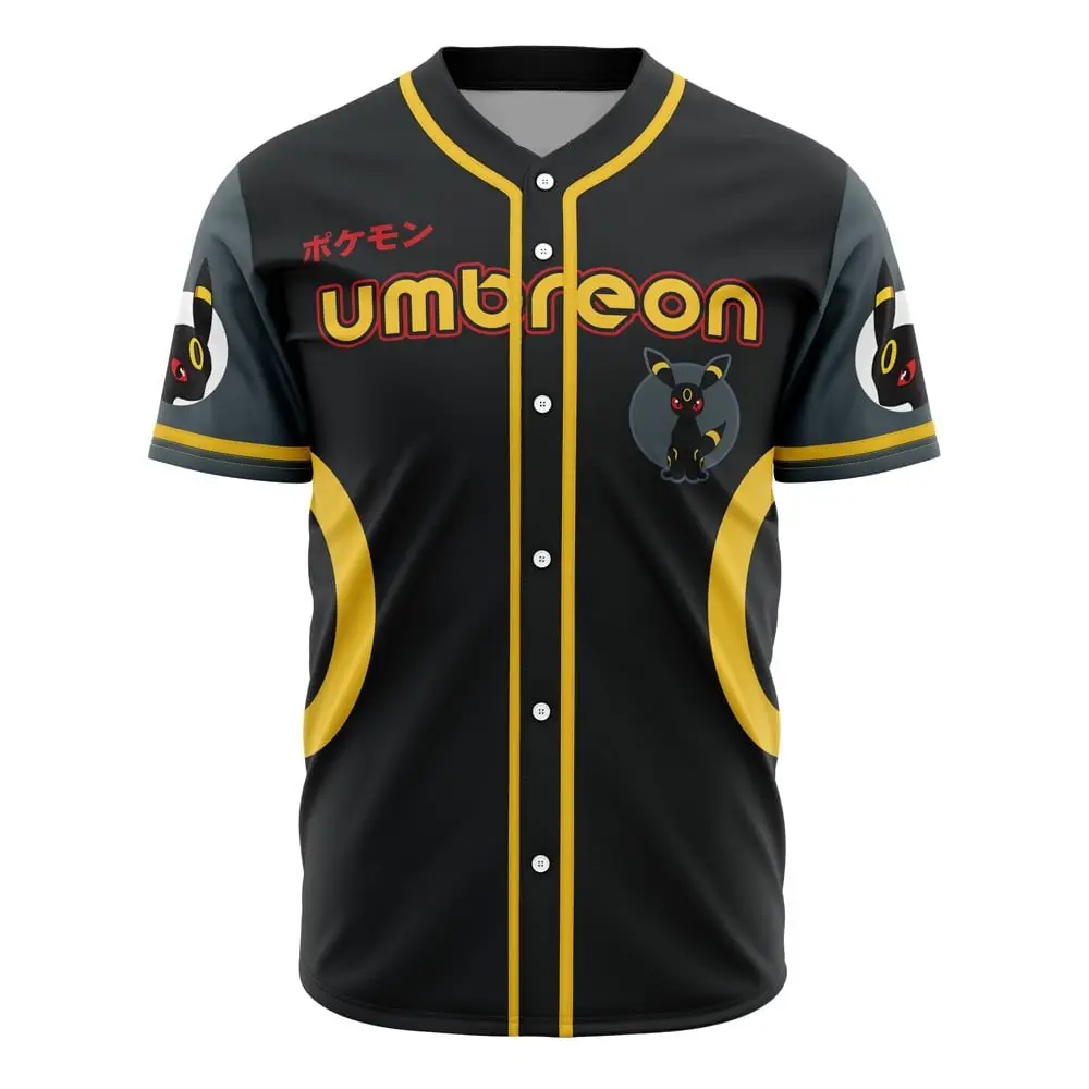 Stylish Umbreon Baseball Jersey - Premium Anime Fan Apparel For Gamers & Collectors