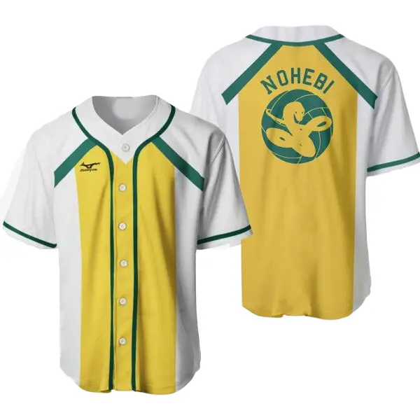 Stylish Yellow & White Nohebi Jersey - Perfect For Sports Fans & Casual Wear