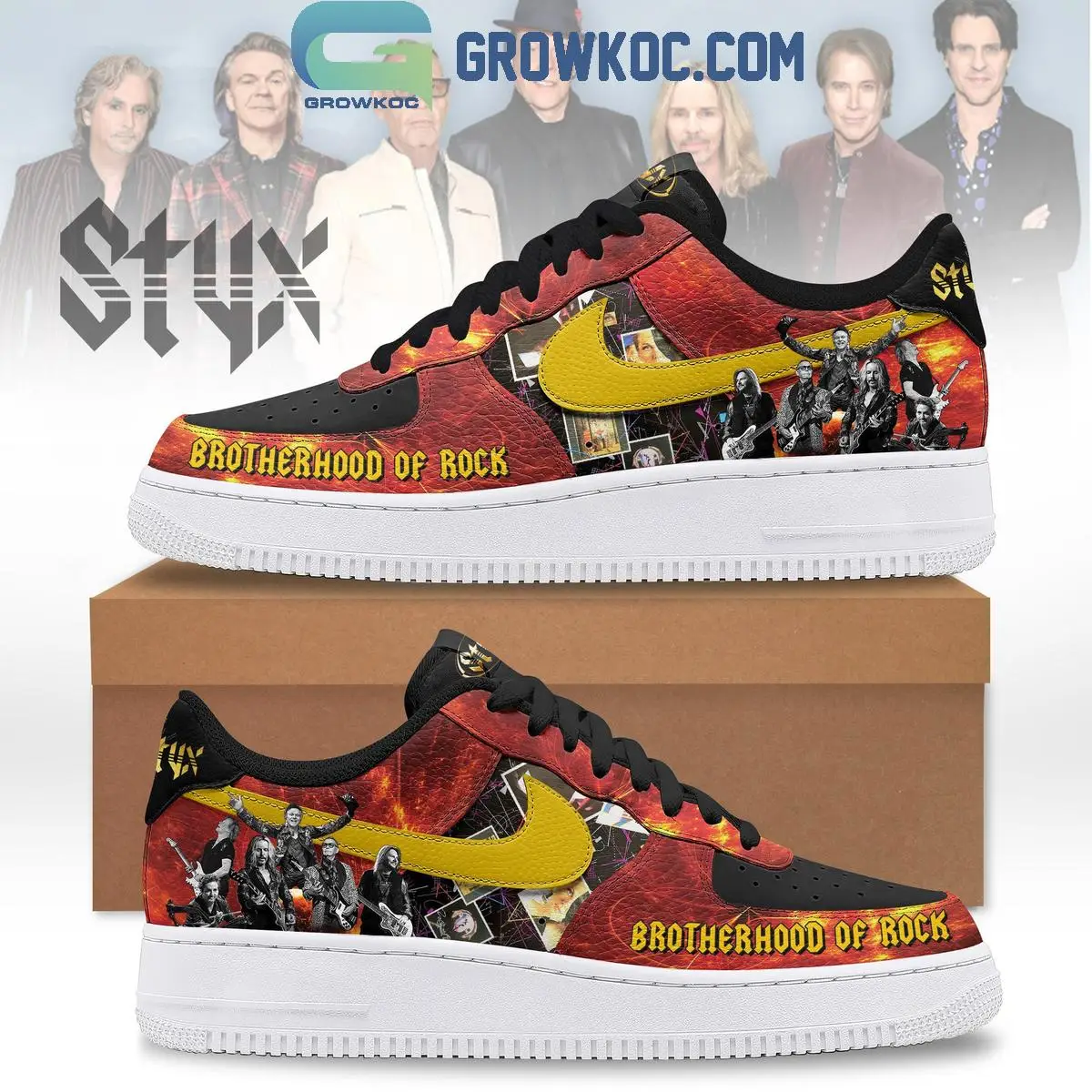 Styx Brotherhood Of Rock Air Force 1 Shoes