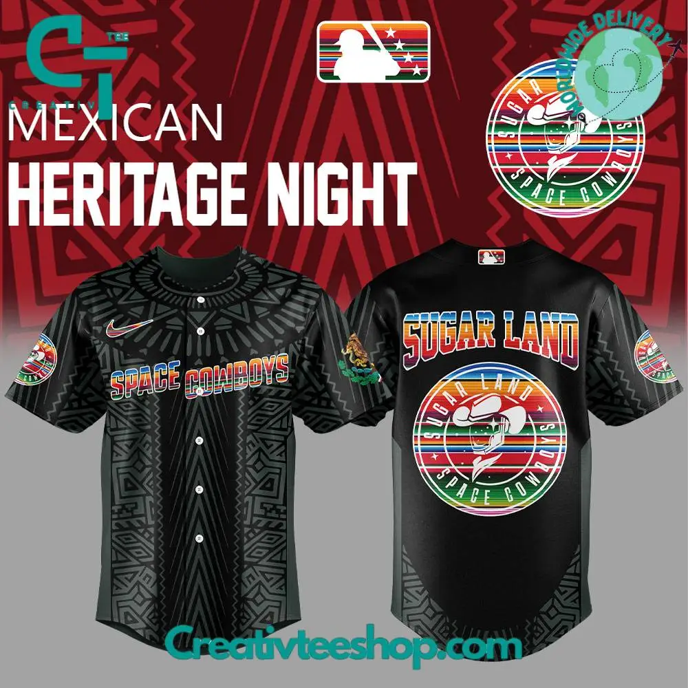 Sugar Land Space Cowboys Mexican Heritage Night Special Baseball Jersey