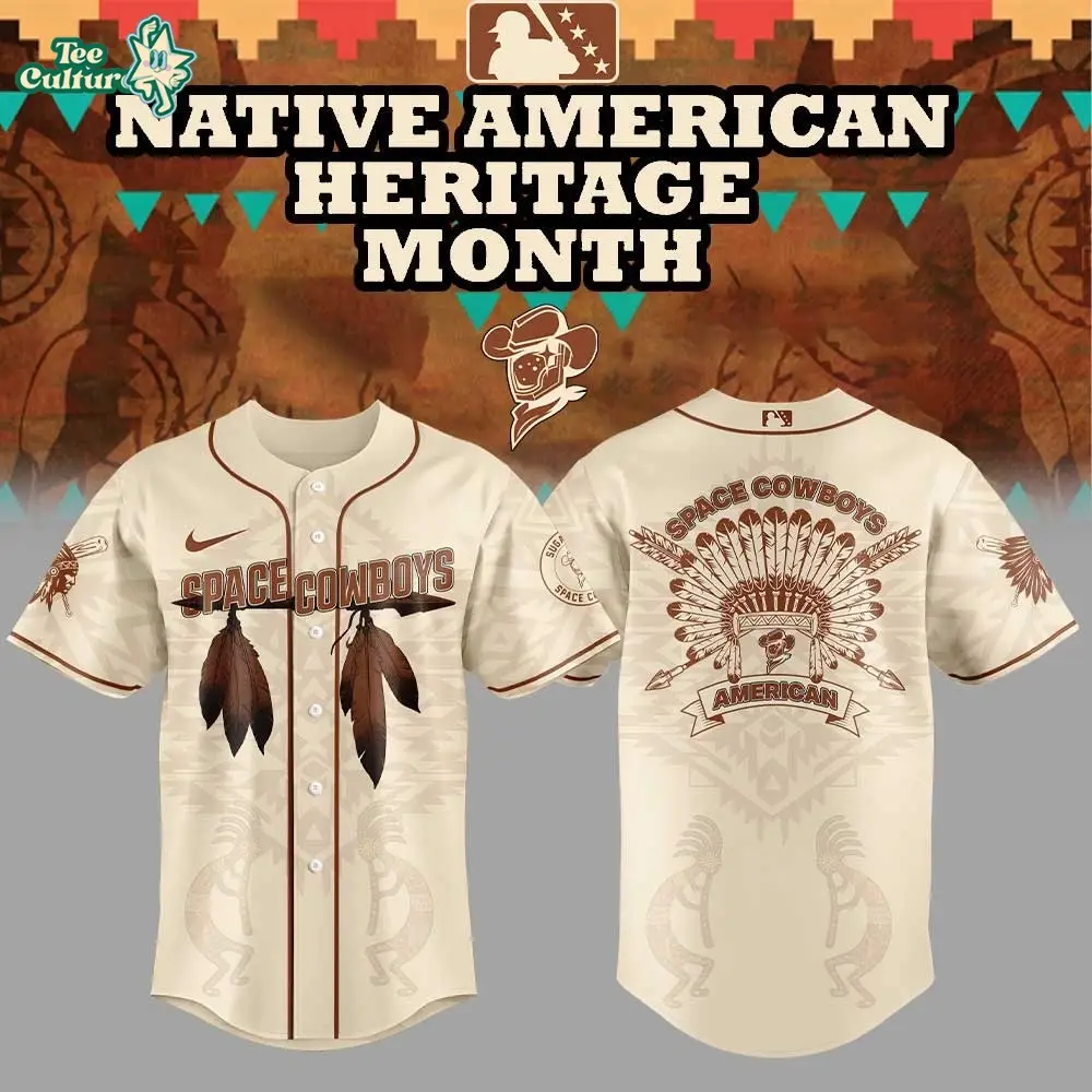 Sugar Land Space Cowboys Native American Heritage Month Tribute Jersey