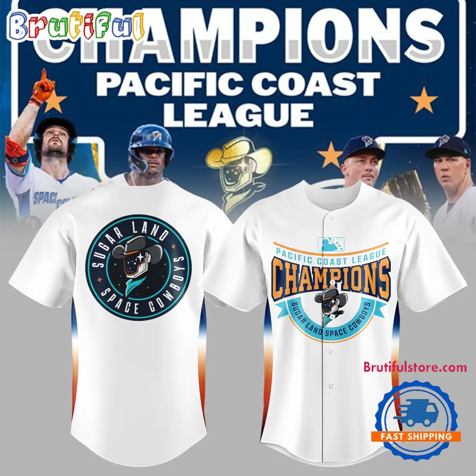 Sugar Land Space Cowboys Pacific Coast League 2024 Baseball Jersey