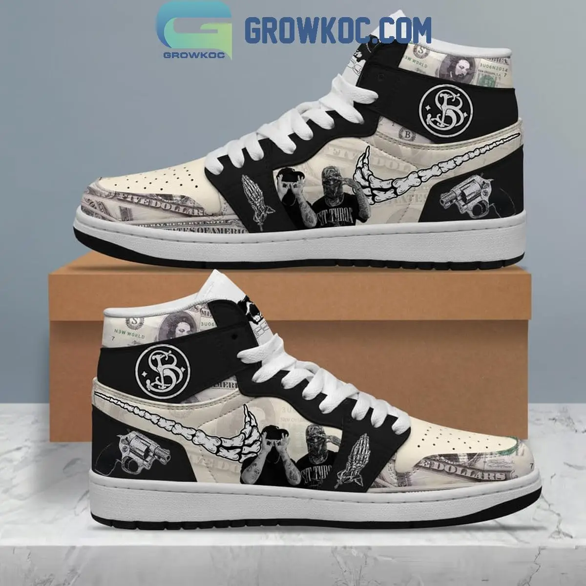Suicideboys True Fan In Grey Day Air Force 1 Shoes