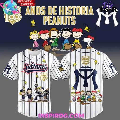 Sultanes Peanuts 100 Years Lmb Special Baseball Jersey
