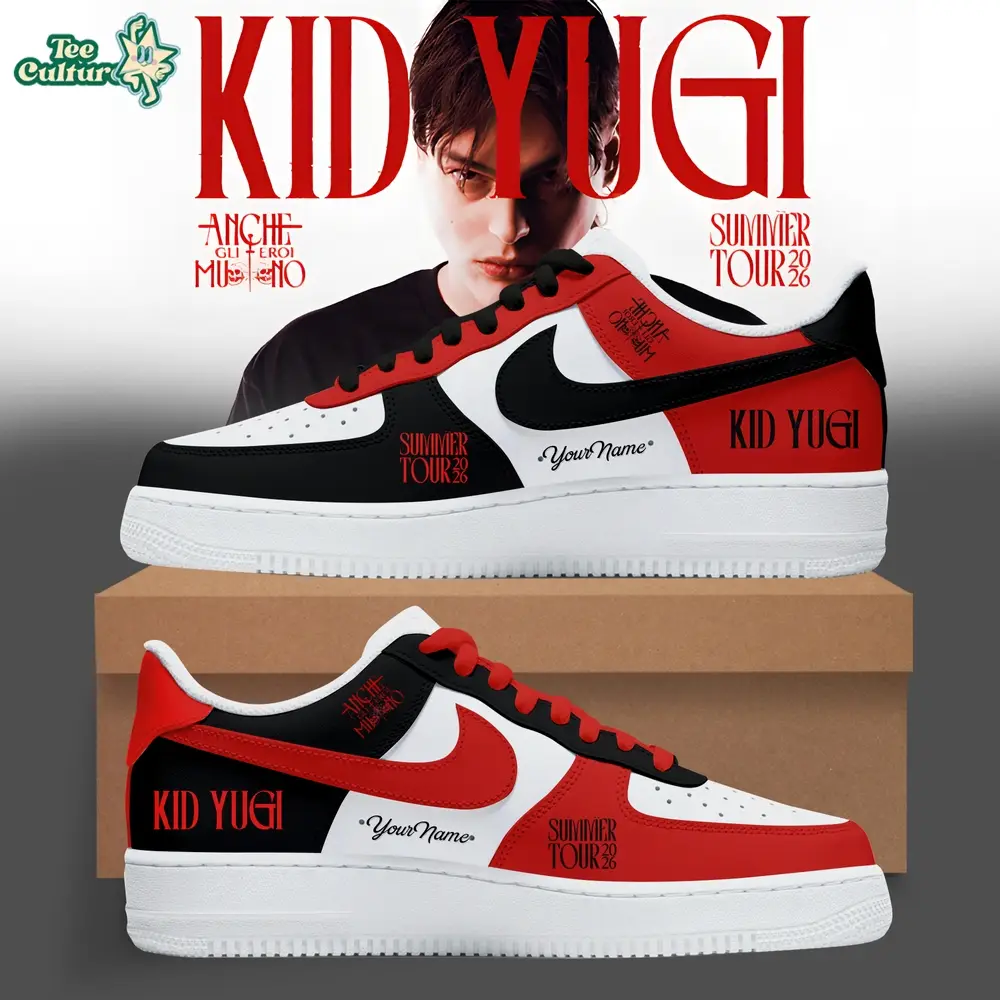 Summer Tour Kid Yugi Red Air Force 1 Limited Edition Custom Sneakers 2026 Summer Tour Kid Yugi Red Air Force 1 Limited Edition Custom Sneakers 2026 - Image 1