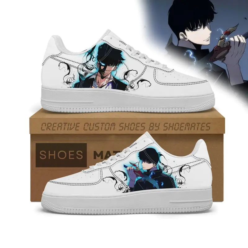 Sung Jin Woo Anime Solo Leveling Low Top Shoes