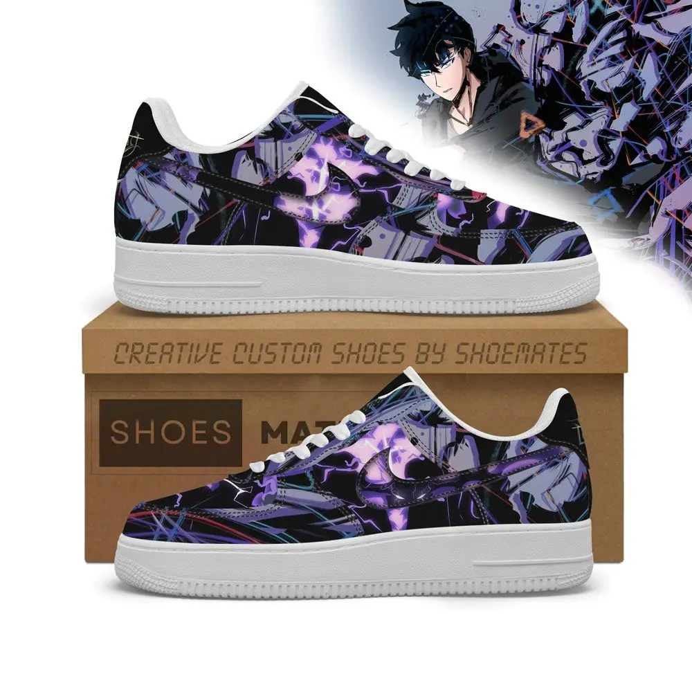 Sung Jinwoo Lvl Max Solo Leveling Low Top AF1 Shoes