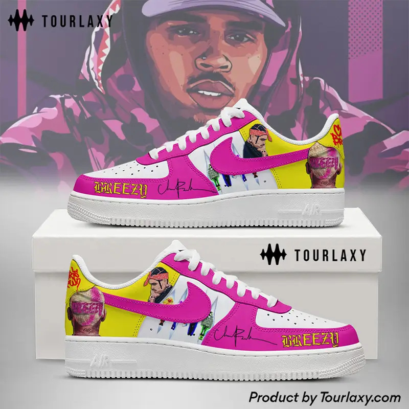 Super Star Chris Brown Air Force 1 Shoes 