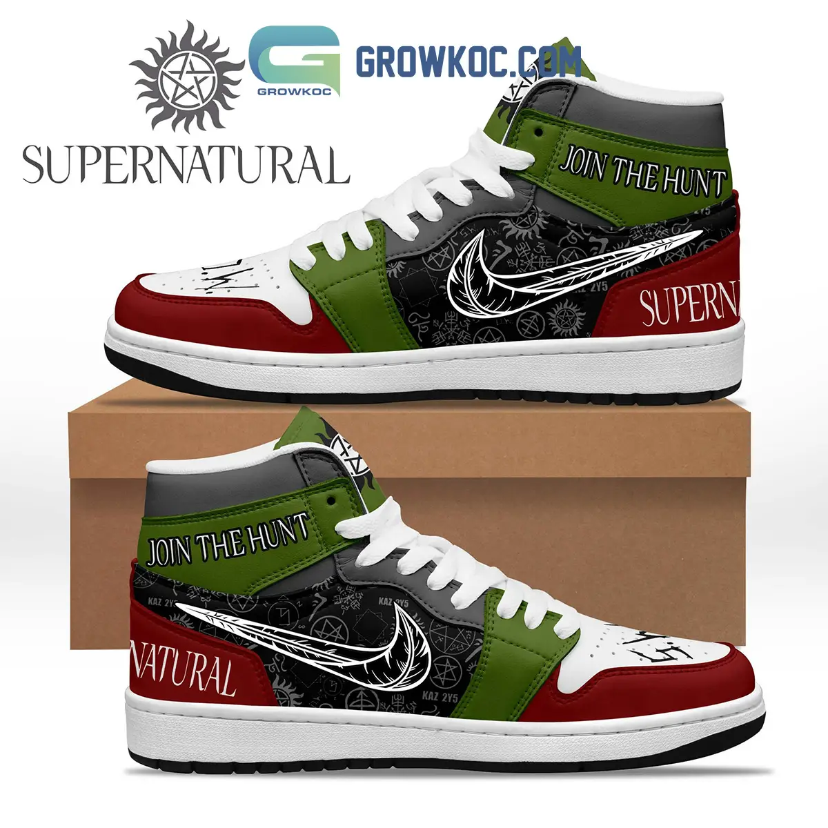Supernatural Join The Hunt Air Jordan 1 Shoes