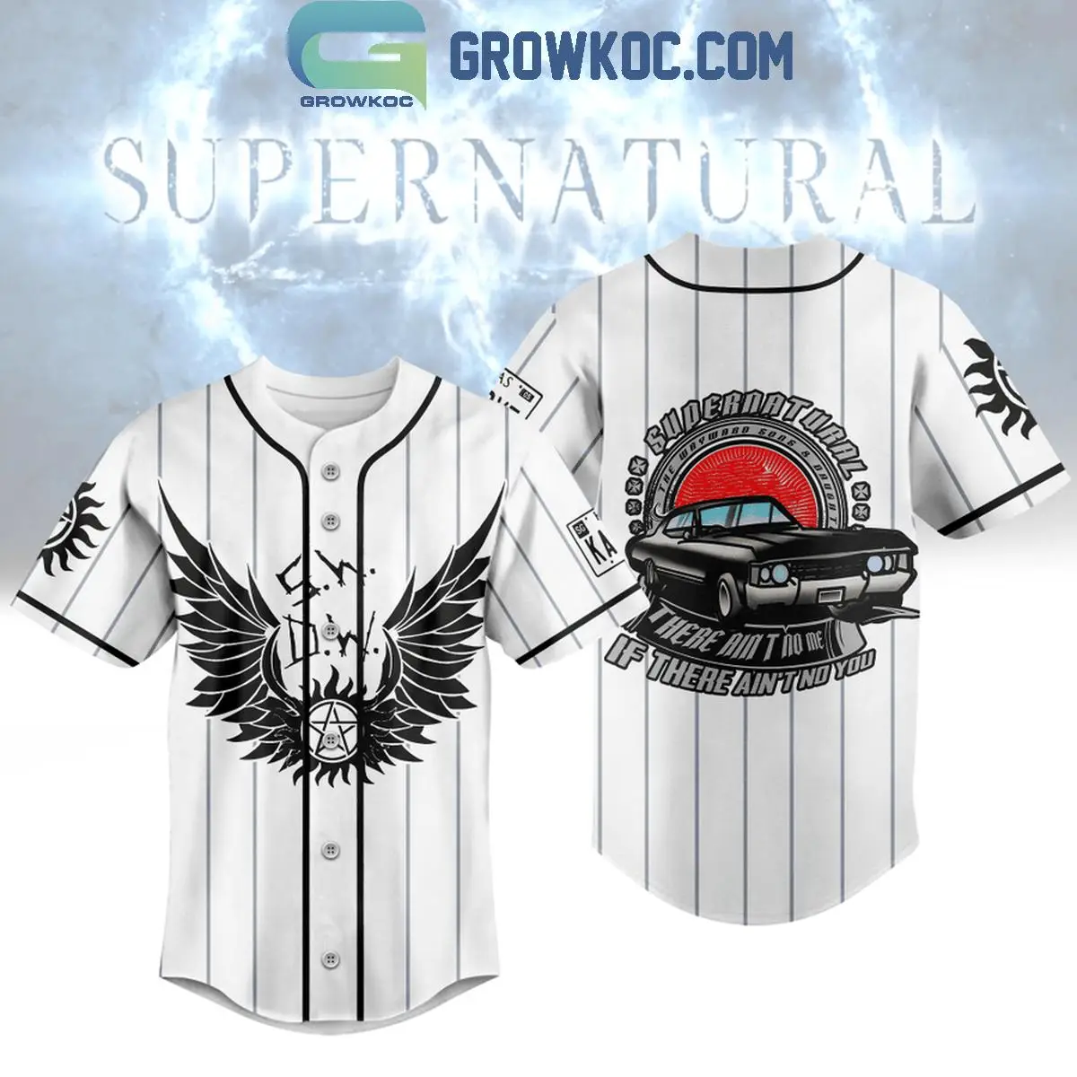 Supernatural There Ain't No Me Of There Ain't No You Personalized Baseball Jersey