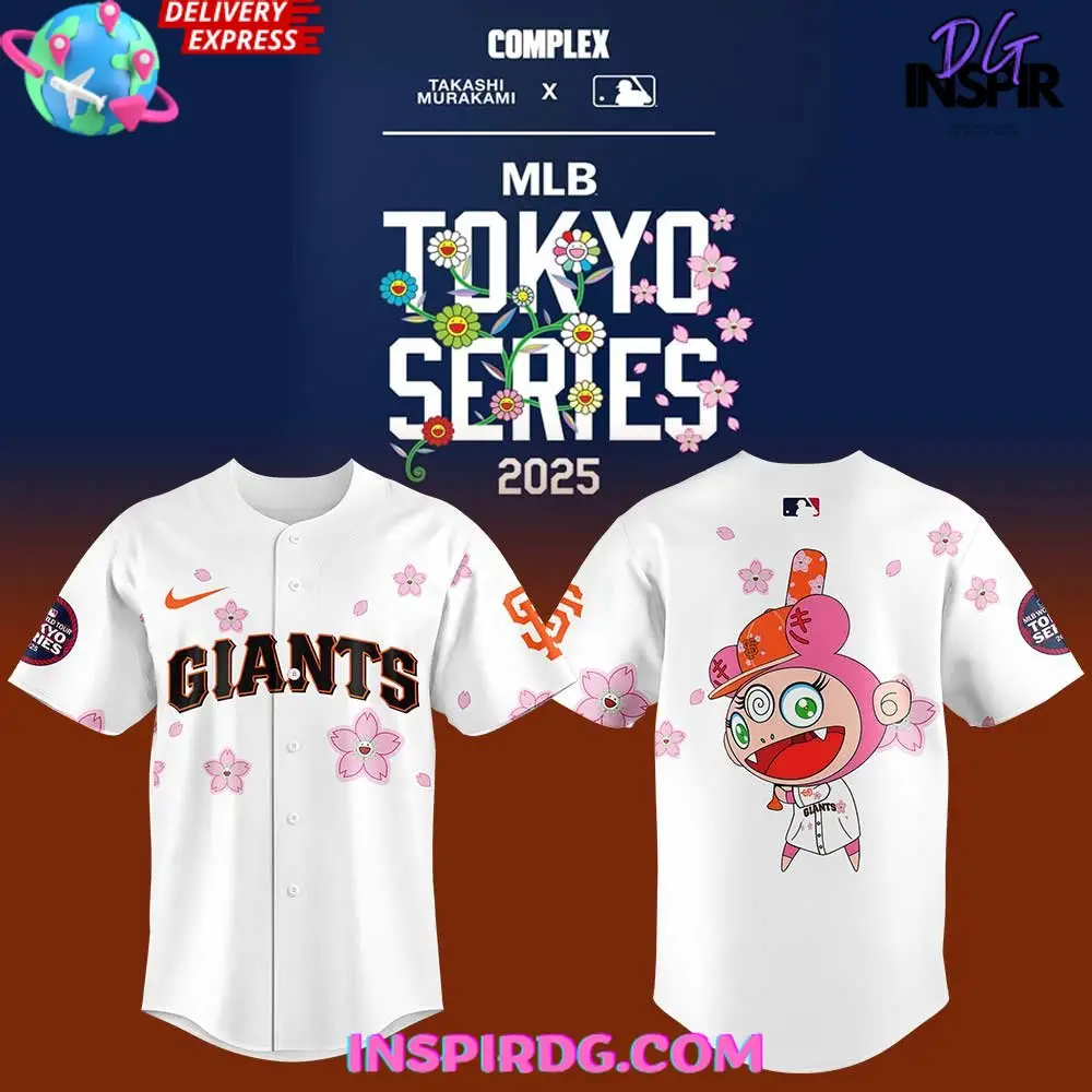 Takashi Murakami X Mlb World Tour Tokyo Series 2025 San Francisco Giants Jersey Takashi Murakami X Mlb World Tour Tokyo Series 2025 San Francisco Giants Jersey - Image 1