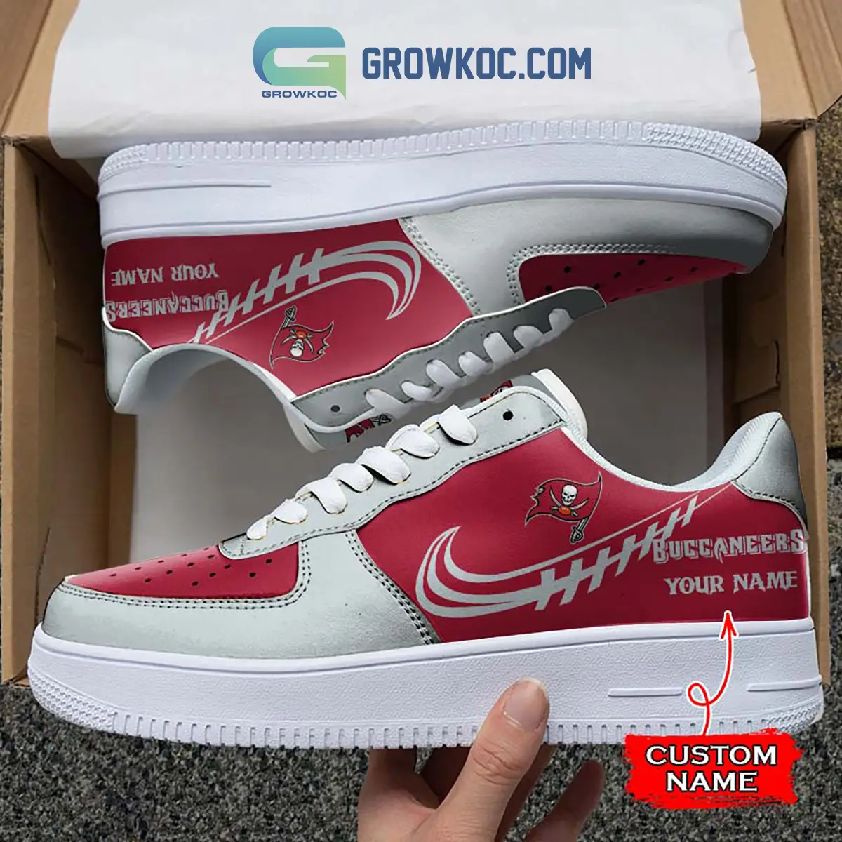 Tampa Bay Buccaneers Personalized Air Force 1 Sneaker Shoes