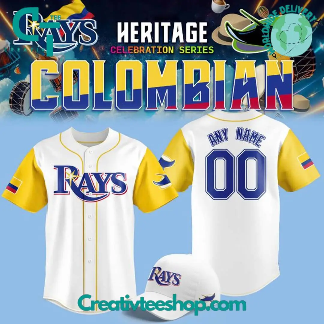 Tampa Bay Rays Colombian Heritage Night 2025 Special Baseball Jersey Tampa Bay Rays Colombian Heritage Night 2025 Special Baseball Jersey - Image 1