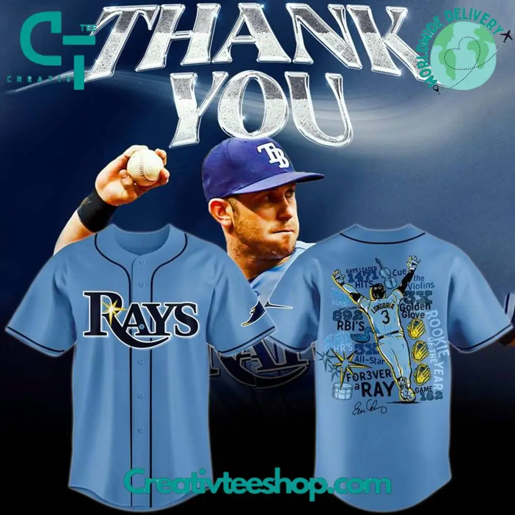 Tampa Bay Rays "Evan Longoria Thank You For The Memories" Special Baseball Jersey