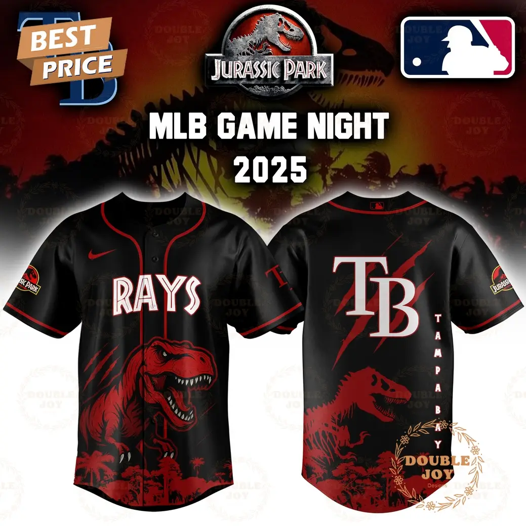 Tampa Bay Rays Jurassic Park Game Night 2025 Limited Edition Baseball Jersey Tampa Bay Rays Jurassic Park Game Night 2025 Limited Edition Baseball Jersey - Image 1