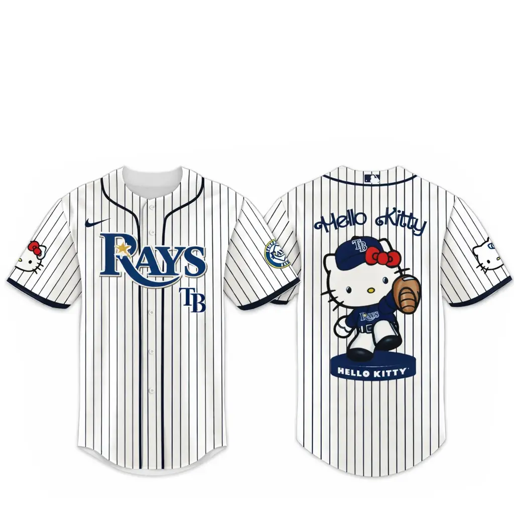 Tampa Bay Rays Major League Baseball 2026 Hello Kitty Baseball Jersey - Tazila