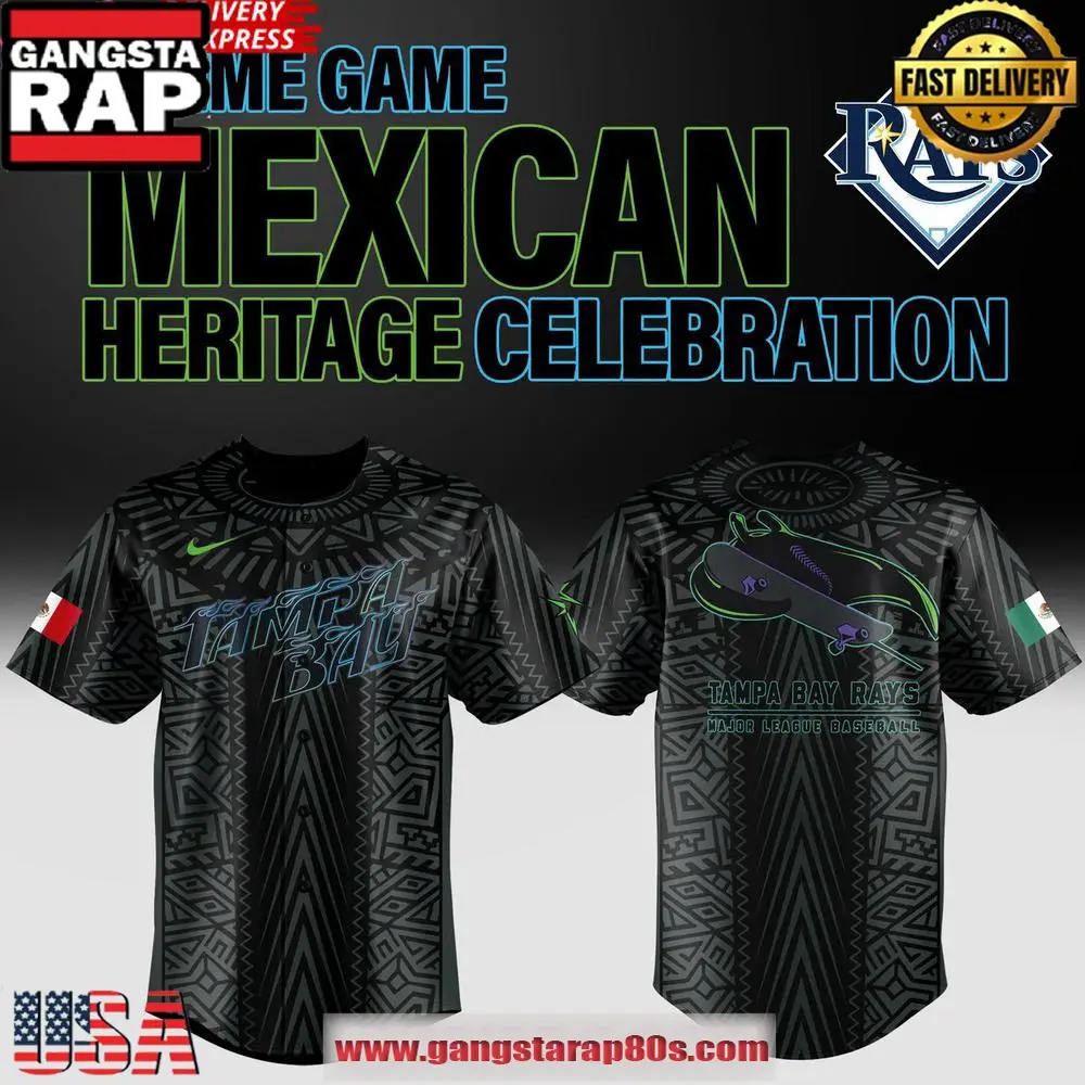Tampa Bay Rays Mexican Heritage Celebration 2025 Baseball Jersey Shirt Tampa Bay Rays Mexican Heritage Celebration 2025 Baseball Jersey Shirt - Image 1