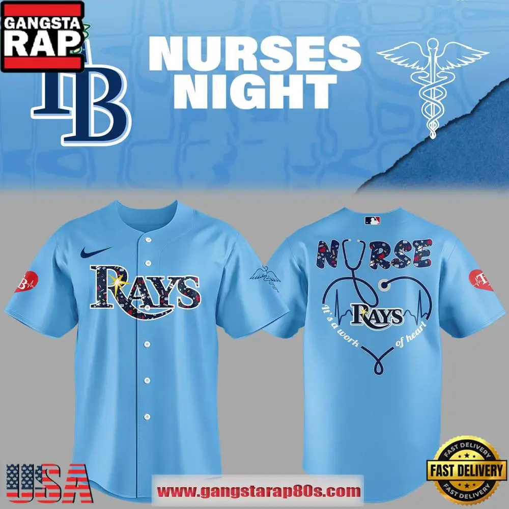 Tampa Bay Rays MLB Nurses Night 2026 Exclusive Fan Baseball Jersey Shirt