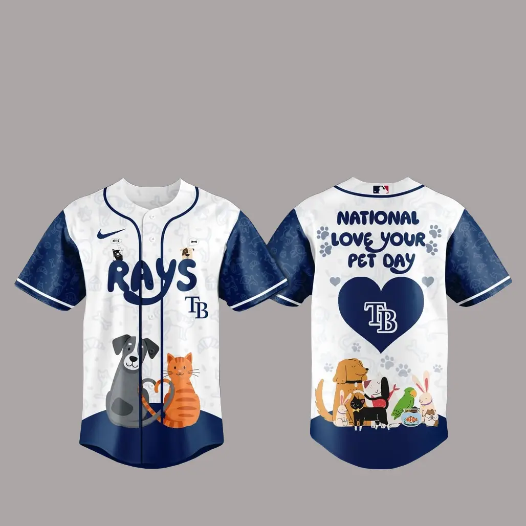 Tampa Bay Rays National Love Your Pet Day 2026 Basball Jersey - Tazila