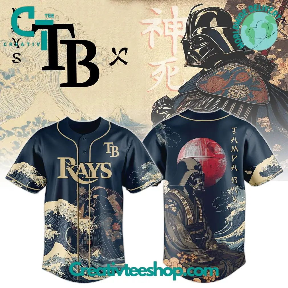 Tampa Bay Rays X Lord Vader Japan Edition 2025 Baseball Jersey Tampa Bay Rays X Lord Vader Japan Edition 2025 Baseball Jersey - Image 1