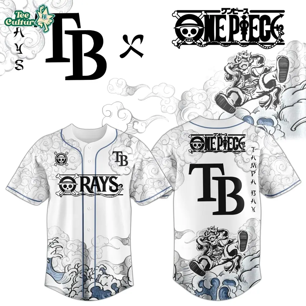 Tampa Bay Rays x One Piece Jersey 2026 Luffy Gear 5