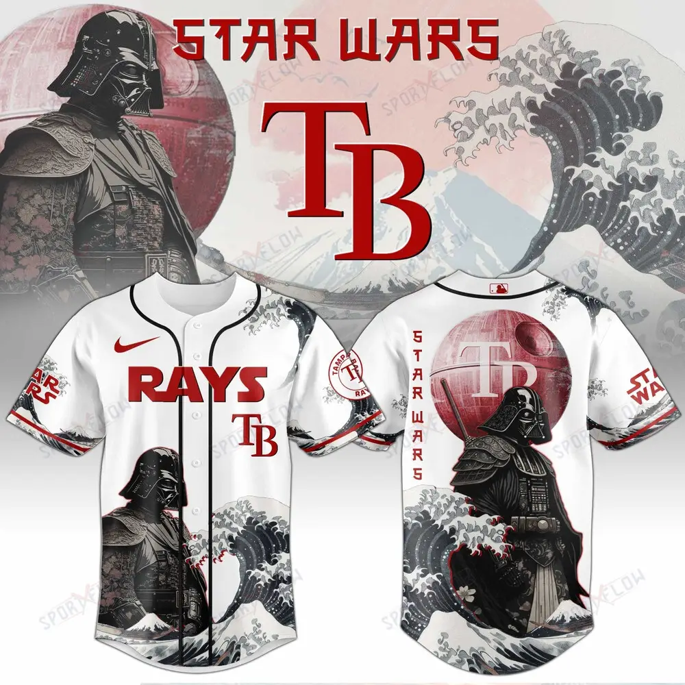 Tampa Bay Rays X Star Wars Darth Vader Japanese Aesthetic Baseball Jersey